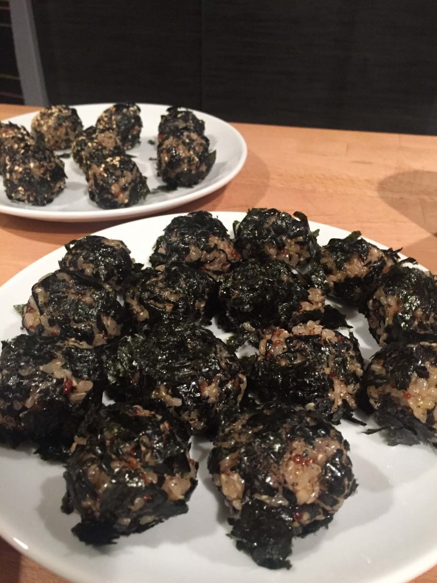 Our Experts Recaps Banchan Story Sea Veggie Cooking Class Rice Ball Plates