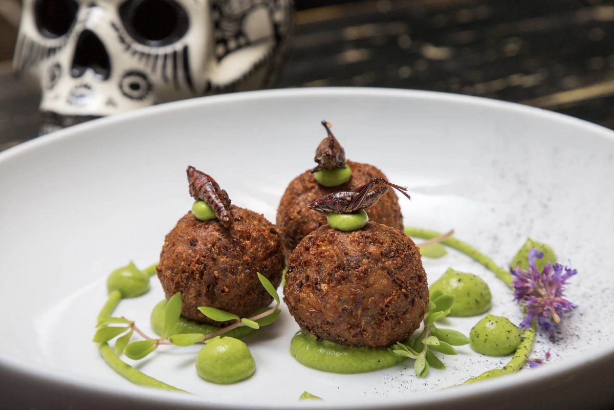 Dining NYC Food Trends Grasshopper Croquetes Black Ant